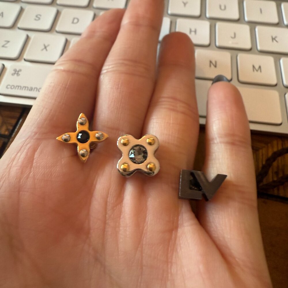 SOLD Louis Vuitton Love Letters Timeless Earring Set